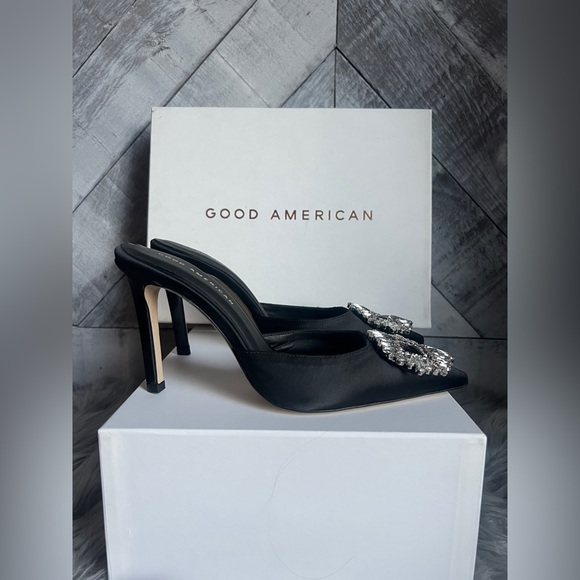 GOOD AMERICAN NEW CINDER F*CKING-RELLA CRYSTAL  MULE - Picture 11 of 15